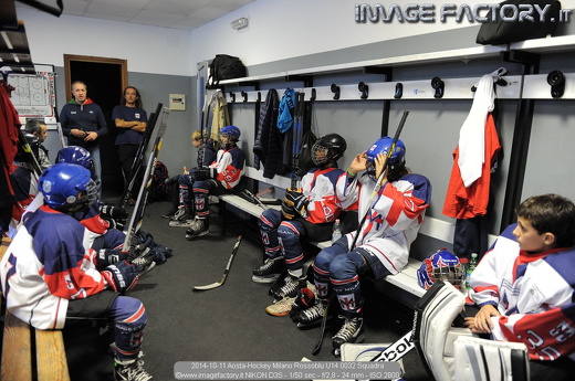 2014-10-11 Aosta-Hockey Milano Rossoblu U14 0032 Squadra